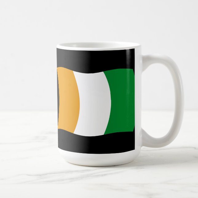 Elfenbenskusten Flagga Mugg (Höger)