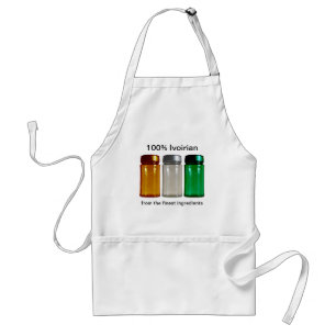Elfenbenskusten Flagga Spice Burk Apron Förkläde