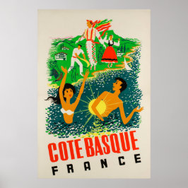 Elfenbenskusten, Frankrike, reseaffisch Poster