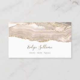 Elfenbenskusten guld agate affärskort visitkort