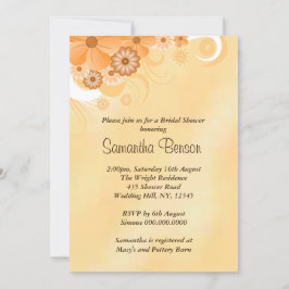 Elfenbenskusten Guld Hibiscus Blommigt Möhippa Inb Inbjudningar