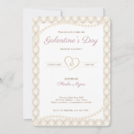 Elfenbenskusten, Guld och Pearls Galentine’s Party Inbjudningar