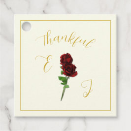 Elfenbenskusten Guld Ro Bröllop Gåvor Etiketter