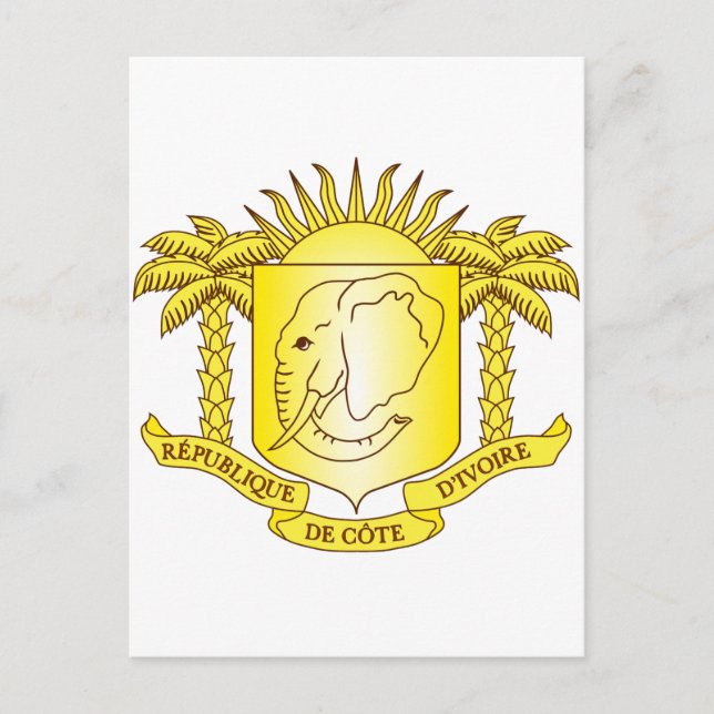 Elfenbenskusten Jackar av arm CI Vykort (Framsida)