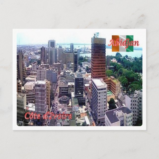 Elfenbenskusten Kusten - Abidjan - Vykort (Framsida)