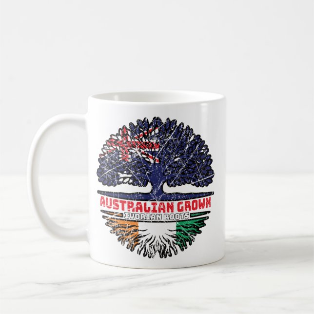 Elfenbenskusten Kusten Australien Australien Träd Kaffemugg (Vänster)