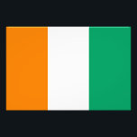 Elfenbenskusten Kusten Flagga Fototryck<br><div class="desc">Patriotic flagga i Elfenbenskusten Kusten.</div>