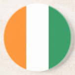 Elfenbenskusten Kusten flagga Underlägg<br><div class="desc">En idealisk gåva till alla dem som är patriotiska i land!</div>