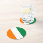 Elfenbenskusten Kusten flagga Underlägg Papper Rund<br><div class="desc">En idealisk gåva till alla dem som är patriotiska i land!</div>