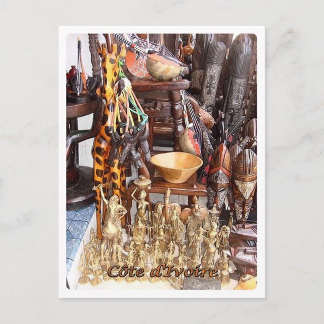 Elfenbenskusten Kusten - Souvenir i lager - Vykort (Framsida)