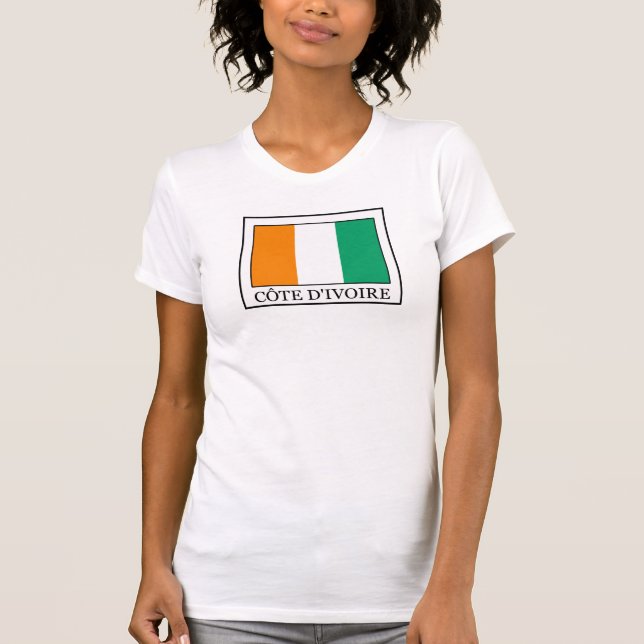 Elfenbenskusten Kusten Tee Shirt (Framsida)