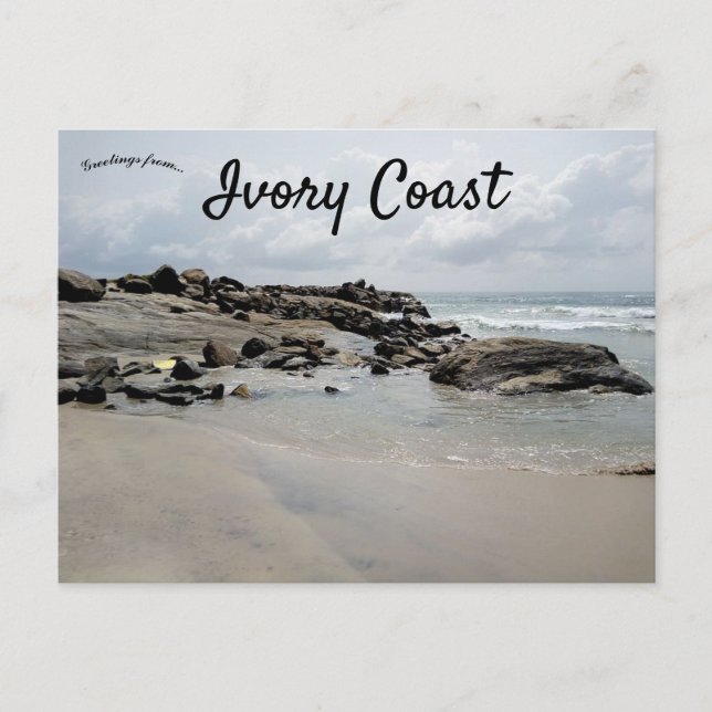 Elfenbenskusten, Kusten Vykort (Framsida)