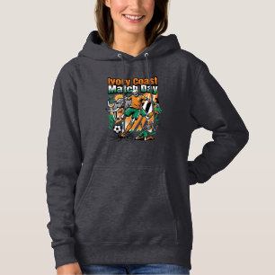 Elfenbenskusten Match Day Skelett Anfallare Nation T Shirt