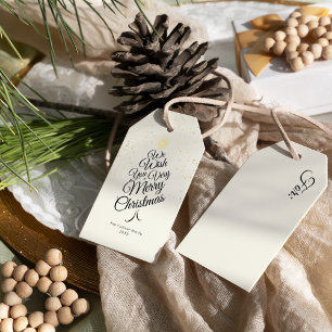 Elfenbenskusten Mycket God jul Träd Namn Presentetikett