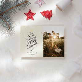 Elfenbenskusten Mycket God jul Träd Porträtt Julkort