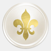 Elfenbenskusten och Guld Fleur de Lis Envele Seal