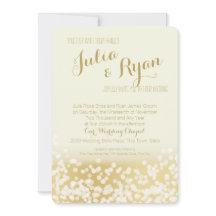 Elfenbenskusten och Guld Gnistra Ljus Bröllop