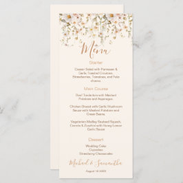 Elfenbenskusten och  Wildblomman Bröllop Meny