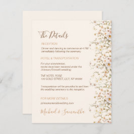 Elfenbenskusten och  Wildblomman Bröllop Tilläggskort