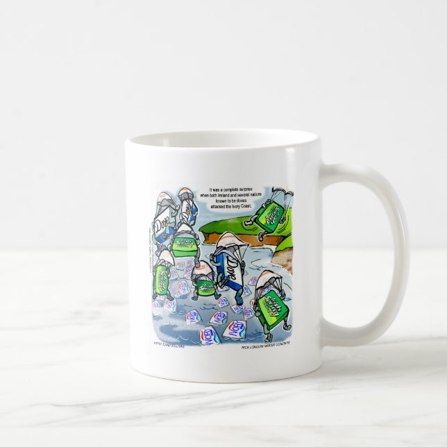 Elfenbenskusten Överraskande Roliga Gåvor Tees & K Kaffemugg (Höger)