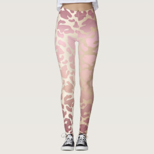 Elfenbenskusten, Ro Guld och Rosa Woman Leggings