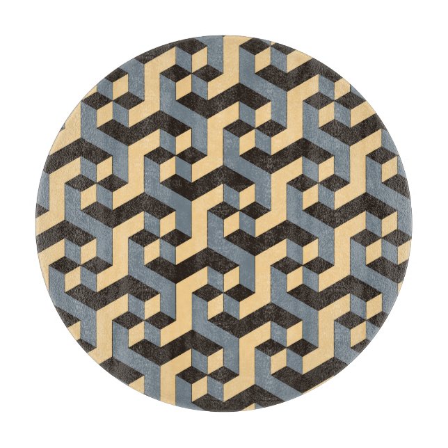 Elfenbenskusten silver - Geometric Complex Tile (Framsidan)