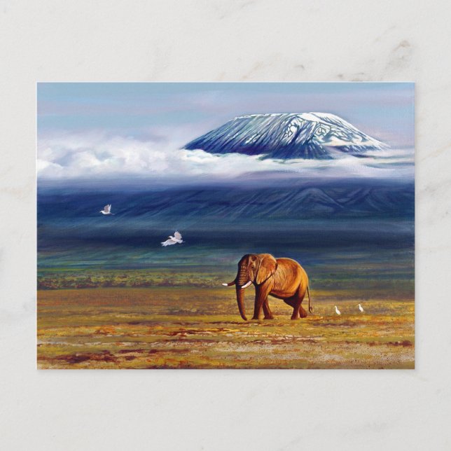 Elfenbenskusten snö och Illrar Vykort (Framsida)