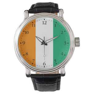 Elfenbenskustens flagga armbandsur