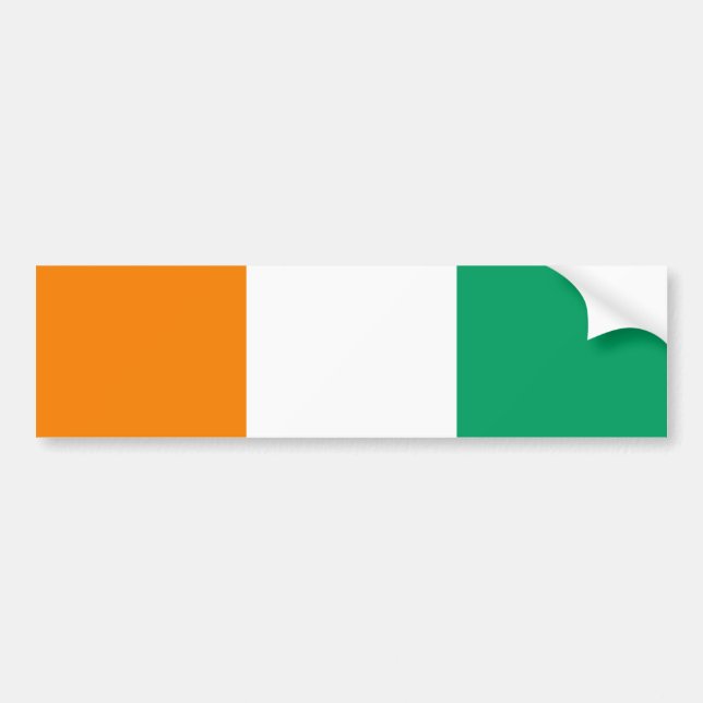 Elfenbenskustens flagga bildekal (Framsidan)