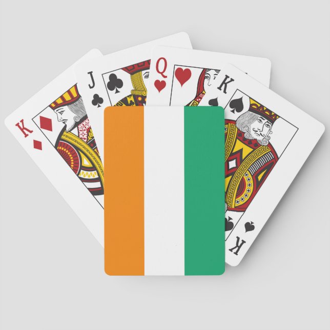 Elfenbenskustens flagga casinokort (Baksidan)