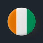 Elfenbenskustens Flagga, Elfenbenskustens Flagga Knapp<br><div class="desc">Ivorianska Flagga,  Flagga av Elfenbenskustens knapp/bricka av Världs flaggor United.</div>