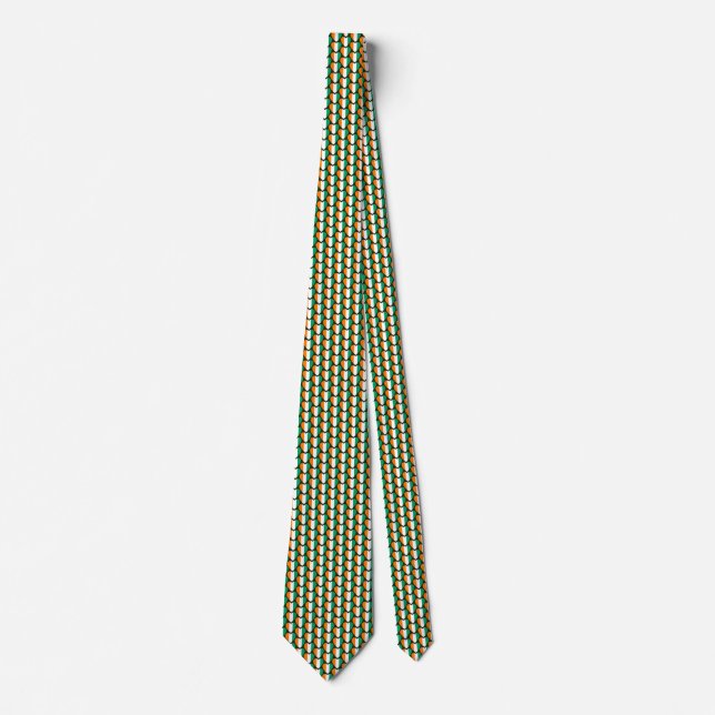 Elfenbenskustens Flagga Hearts Tie Slips (Framsida)