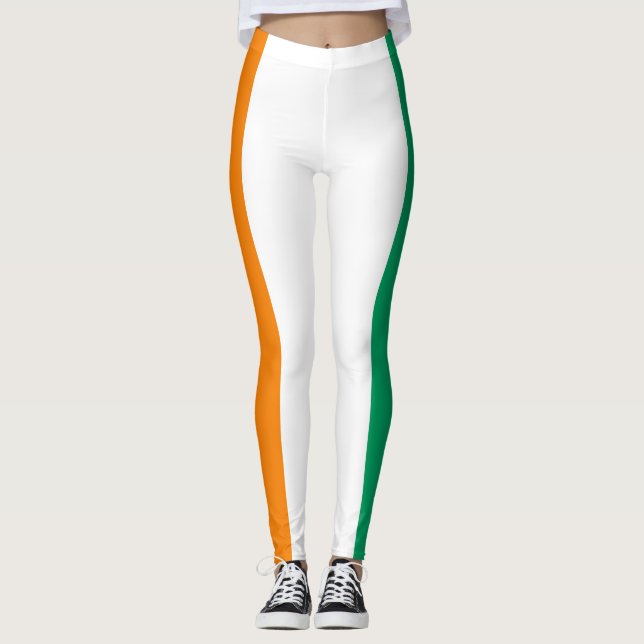 Elfenbenskustens flagga leggings (Framsida)