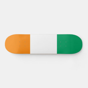 Elfenbenskustens flagga mini skateboard bräda 18,5 cm