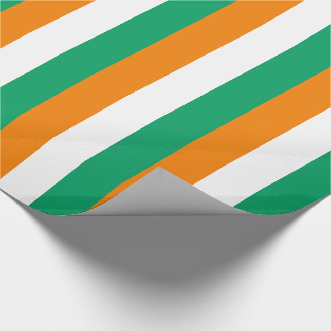 Elfenbenskustens flagga presentpapper (Hörn)