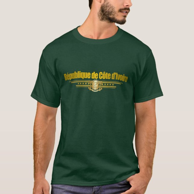 Elfenbenskustens Flagga Tee (Framsida)