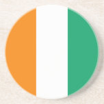 Elfenbenskustens flagga underlägg<br><div class="desc">Elfenbenskustens patriotiska flagga.</div>