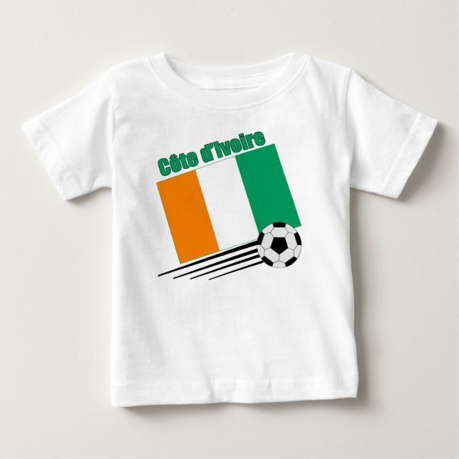 Elfenbenskustens fotbollsgrupp tee (Framsida)