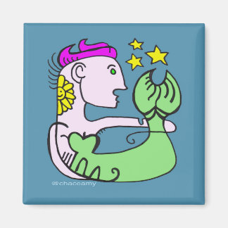 Elfenbenskustens Sjöjungfru med Rosa Hair Magnet