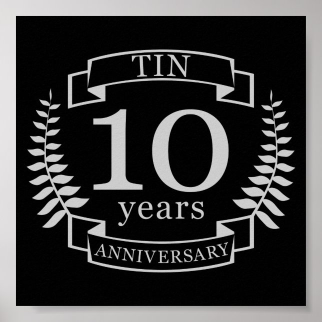 Elfenbenskustens traditionella bröllop-årsdag 10 å poster (Framsidan)