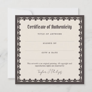 Elfenbenskustens unika typcertifikat