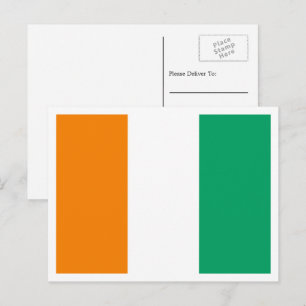 Elfenbenskusts flagga, Flagga för Côte d'Ivoire Vykort