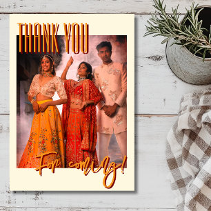 Elfenbensljus Diwali-festival Familjefoto Tack Kort