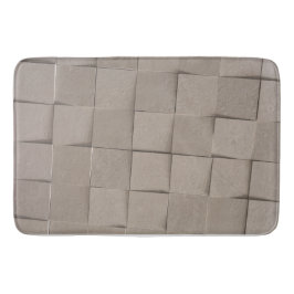 Elfenbenssandbeige ruta mönster badrumsmatta