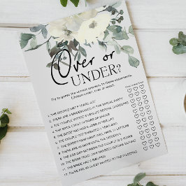 Elfenbensvit blomsterlig underhållning över eller flygblad