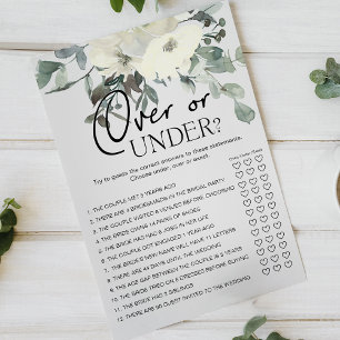 Elfenbensvit blomsterlig underhållning över eller flygblad