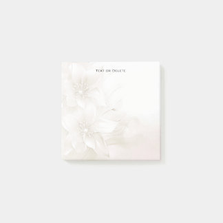 Elfenbensvita blommor Post it-lappar Post-it Block