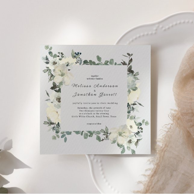 Elfenbensvita rosor blommande bröllop (Skapare uppladdad)