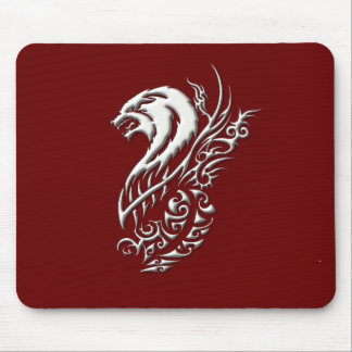 Elfenbenvarg Burgundy Mousepad Musmatta