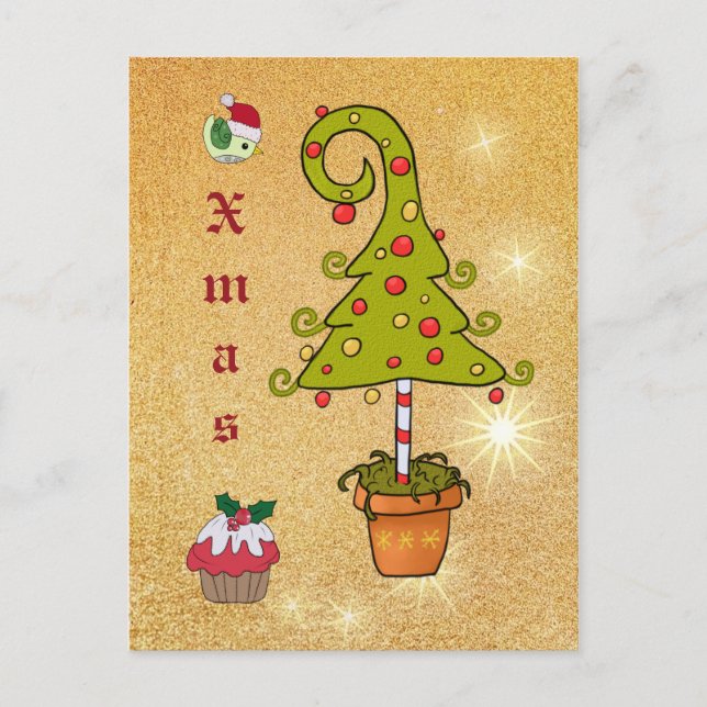 Elfenweihnachten Vykort (Framsida)